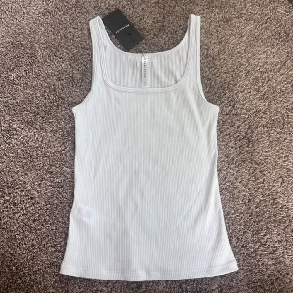Fabletics NWT white cotton tank